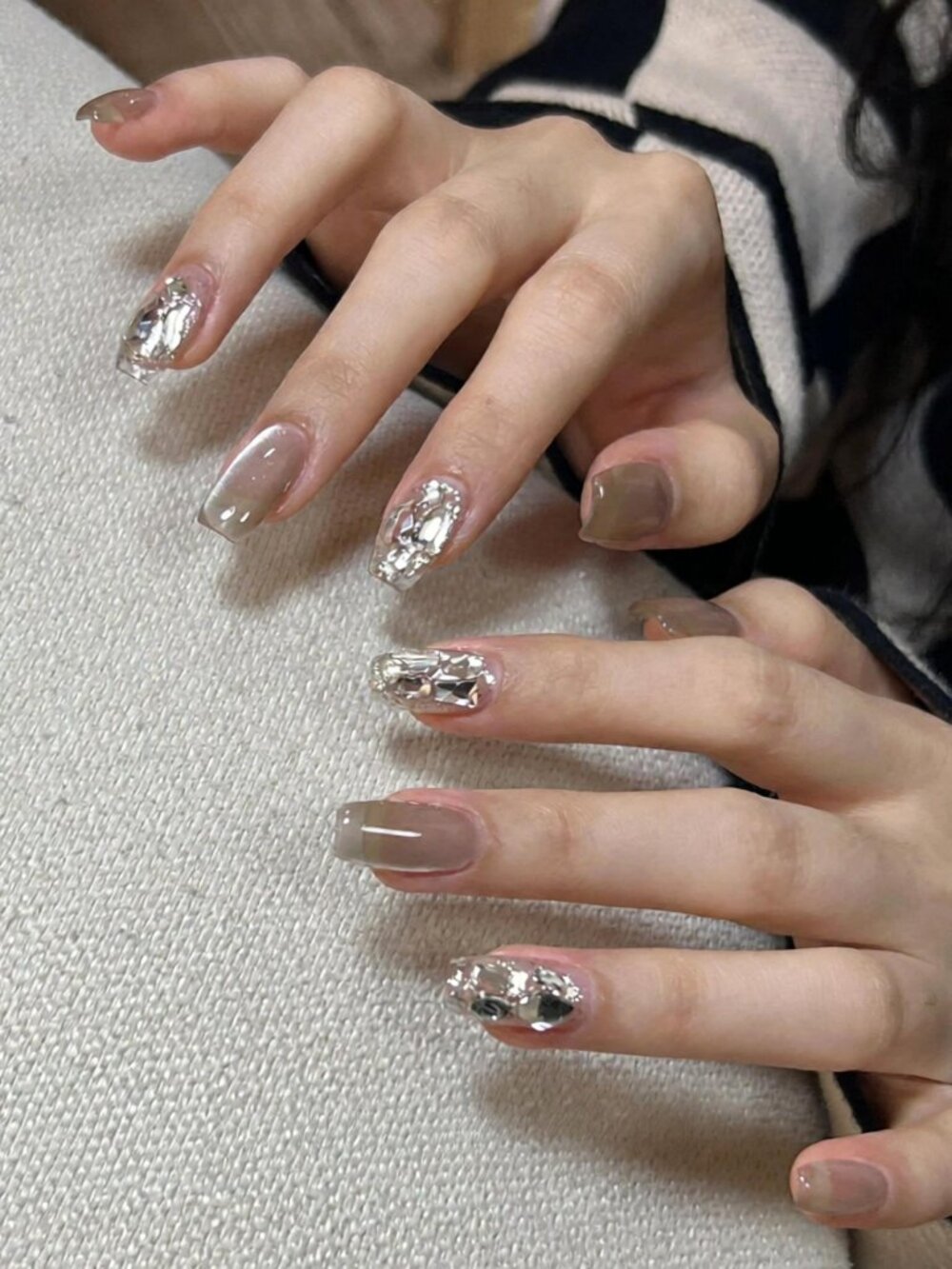 Customizable handmade press-on nails reusable